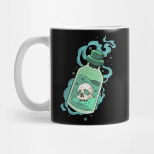 Japanese Skeleton venom bottle - Vector art illustration Mug